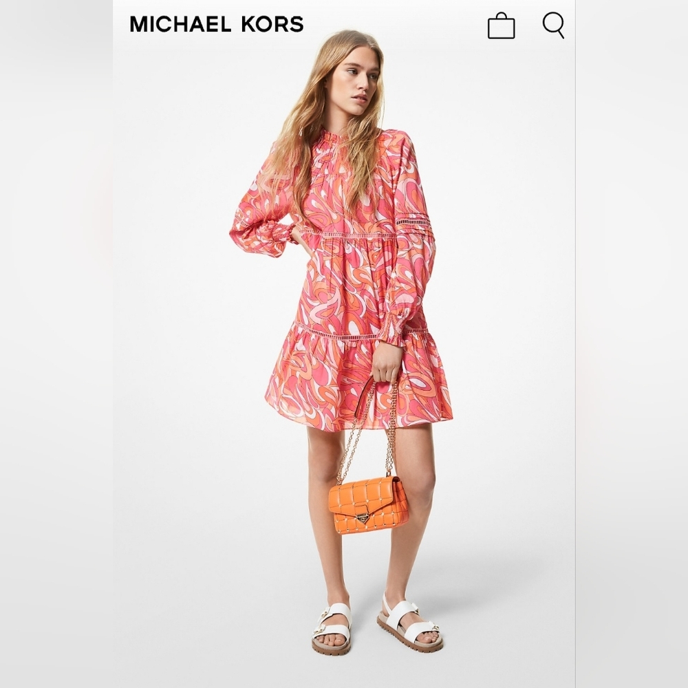 Michael Kors Groovy Swirl Mini Dress